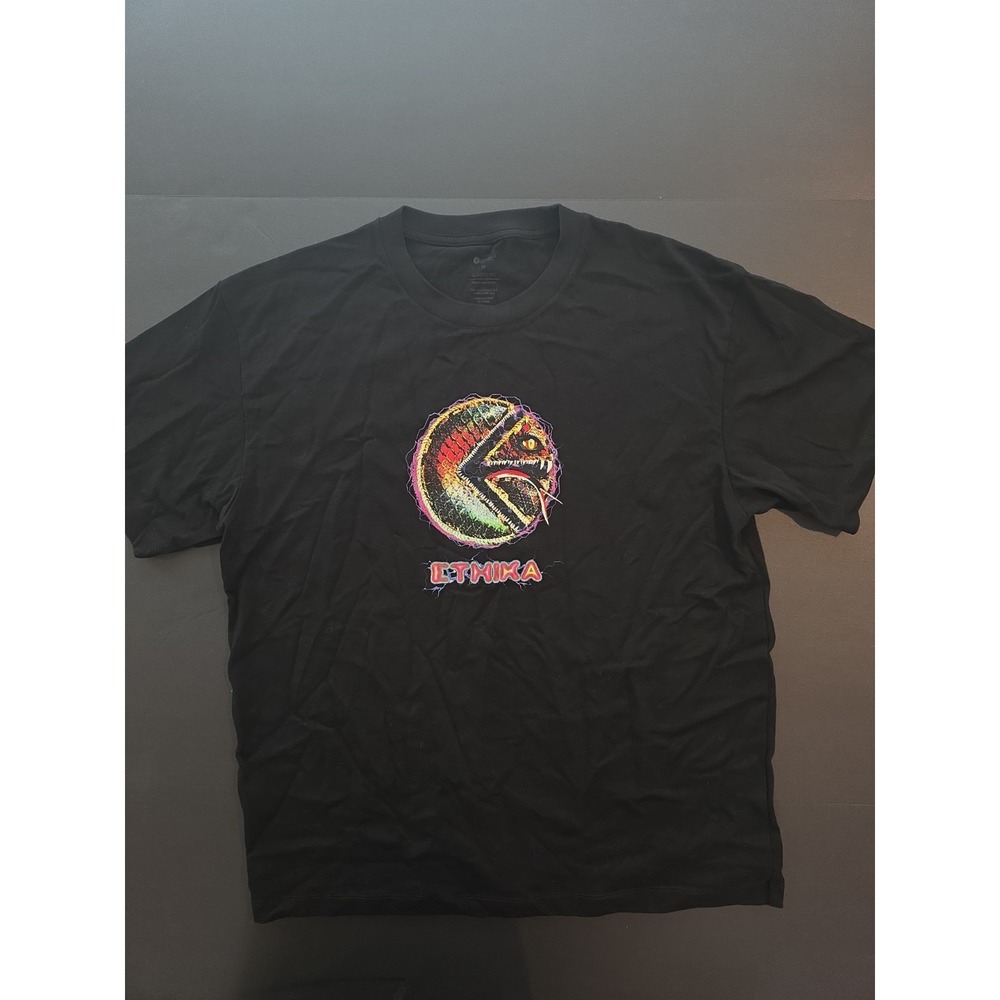 Ethika Circle Snake T‎ Shirt Sz M Black Soft Combed Cotton Emo Goth Dark Indie